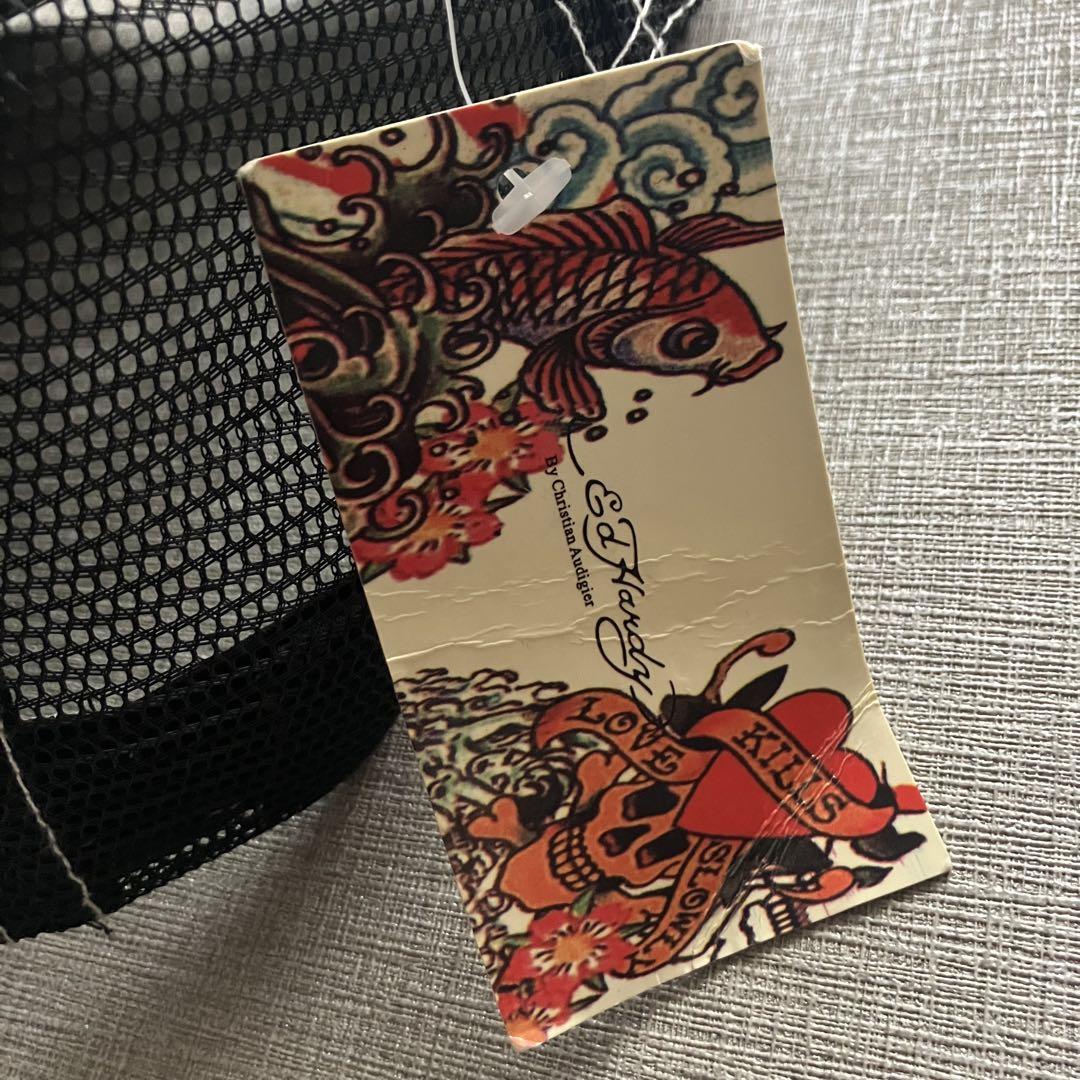 ひ*た様 デッドストック 00s Ed Hardy スカル×タイガー キャップ