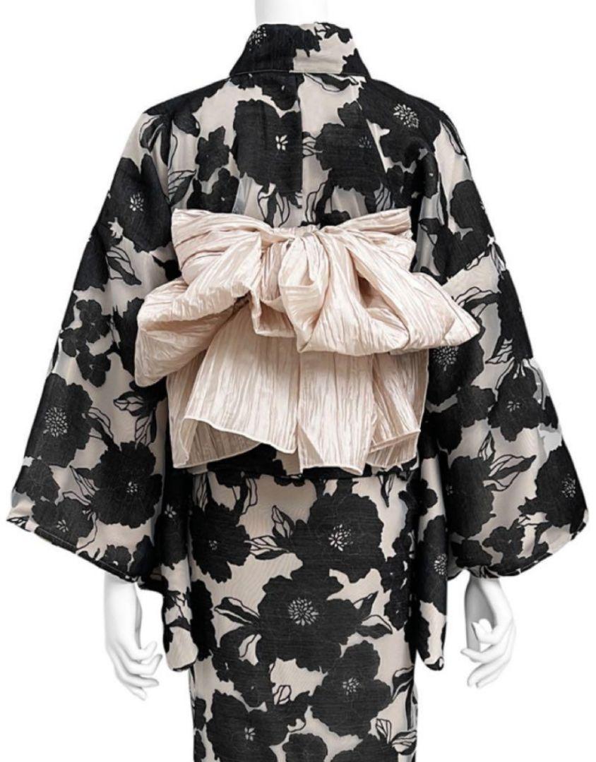 大人気♡新品♡3点セット2Wayオーガンジー花柄セパレート浴衣/二部式