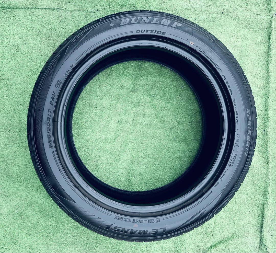 225/50 R17、DUNLOP LEMANSV+SILENTCORE、22年