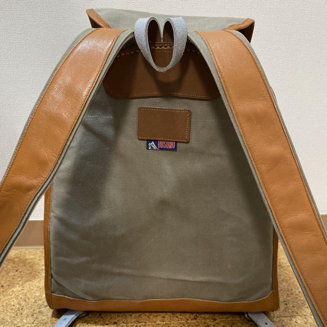 帆布バッグ工房 HOSONO 帆布リュック ベージュ 登山 帆布バッグ工房 HOSONO 帆布リュック ベージュ 登山 - メルカリ