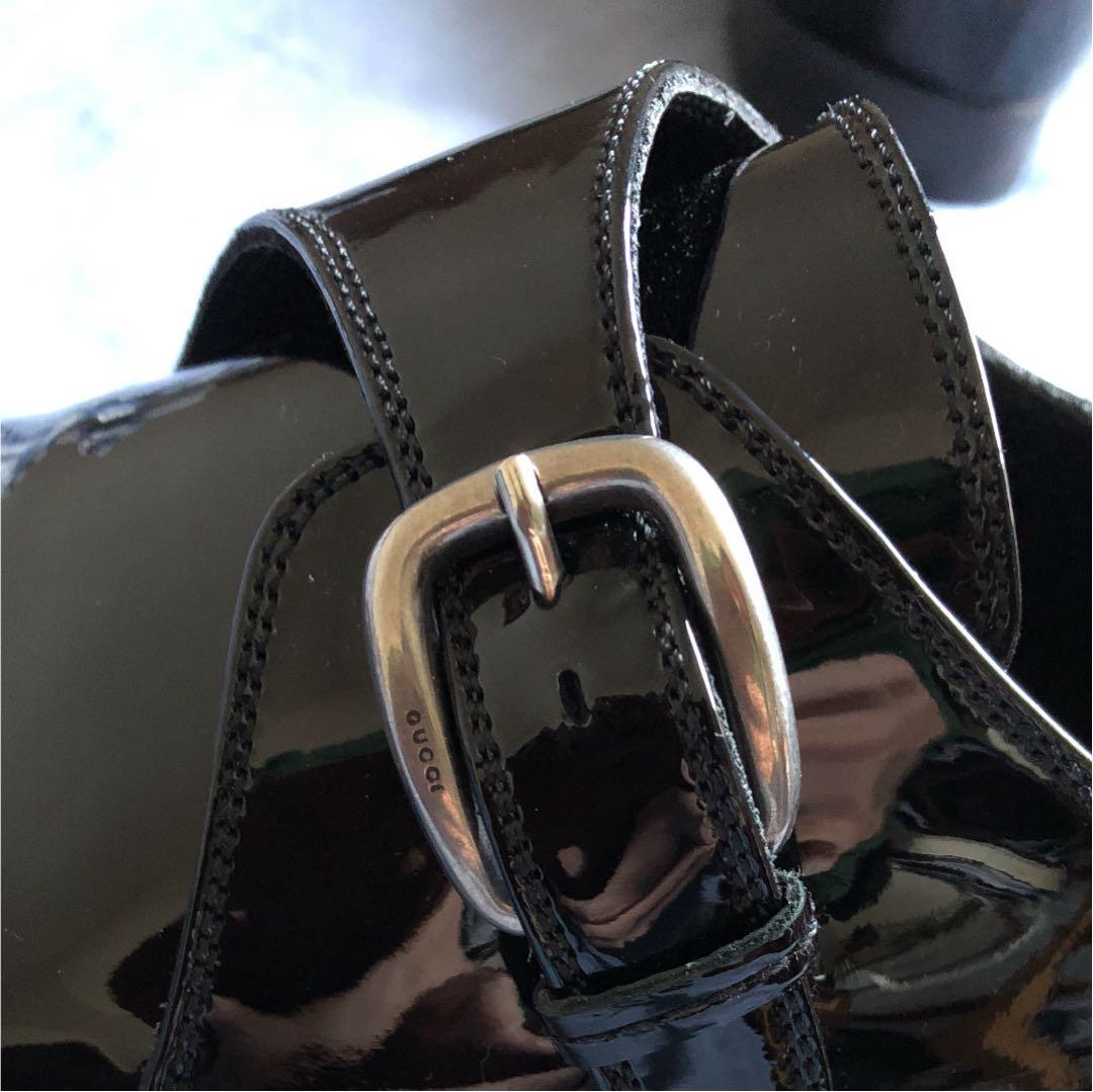 GUCCI / パテントモンクシューズ 【未使用品】