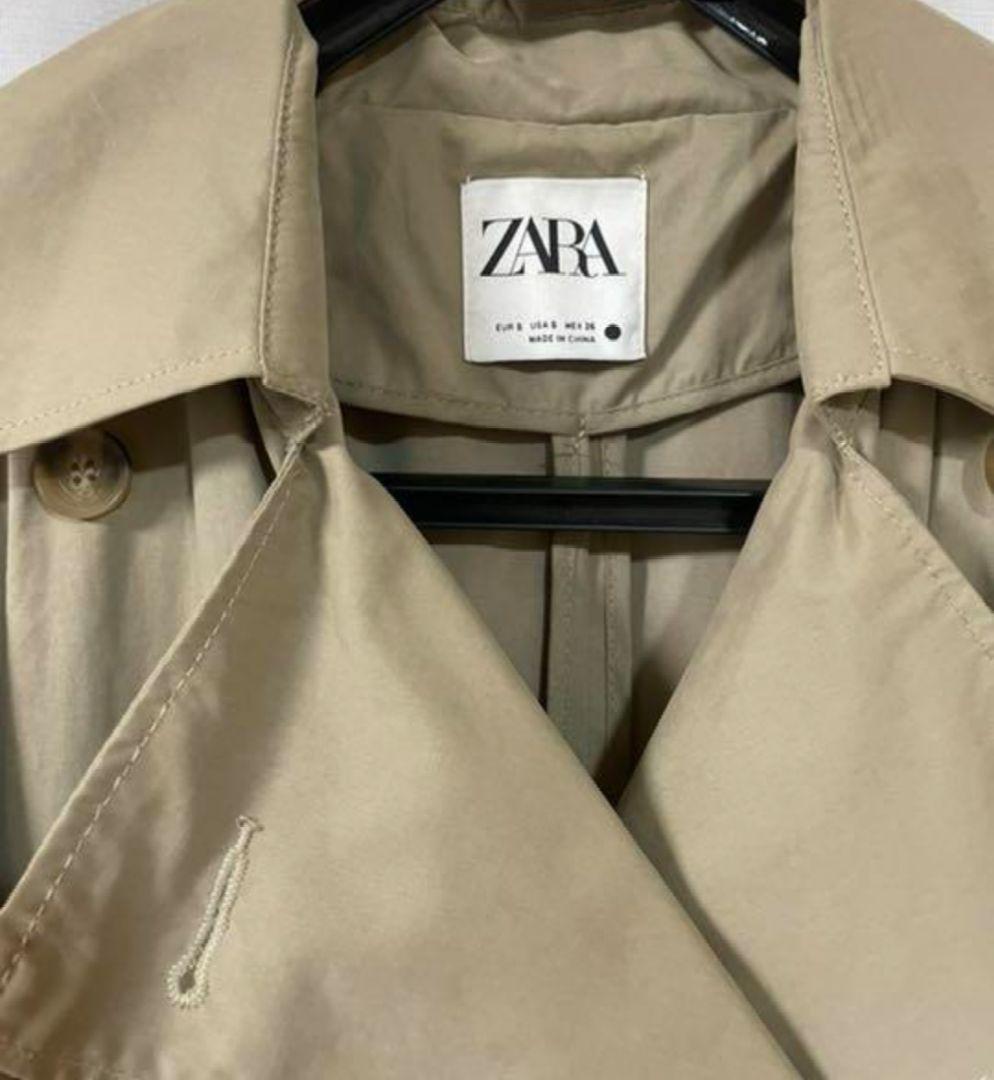 新品タグ付き】ZARA トレンチコート - メルカリ