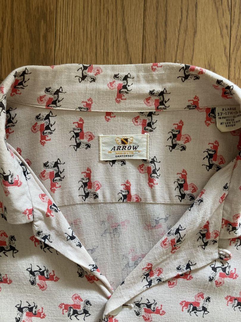 トップス 50s ARROW vintage rayon shirt
