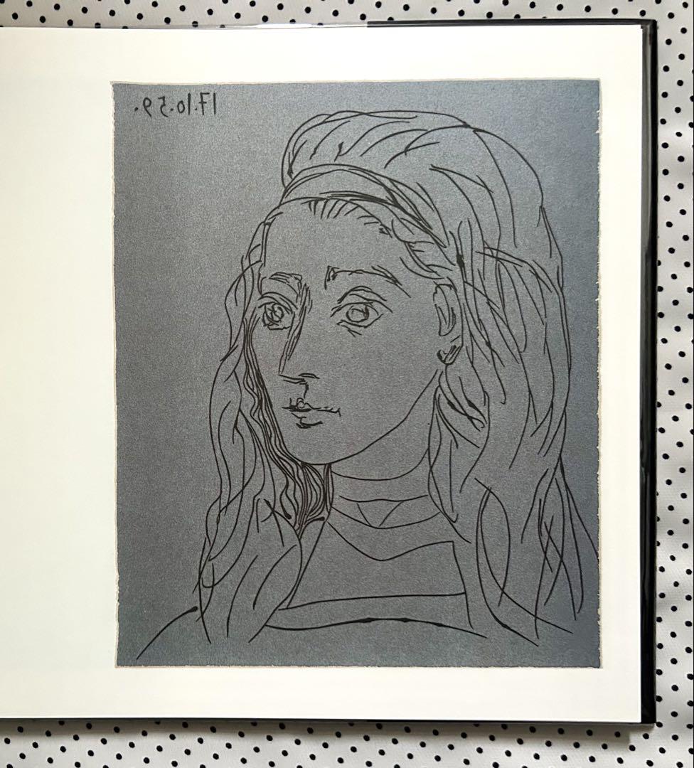 Picassoピカソ リノリウムカット 大きな画集全ページ質感の良い