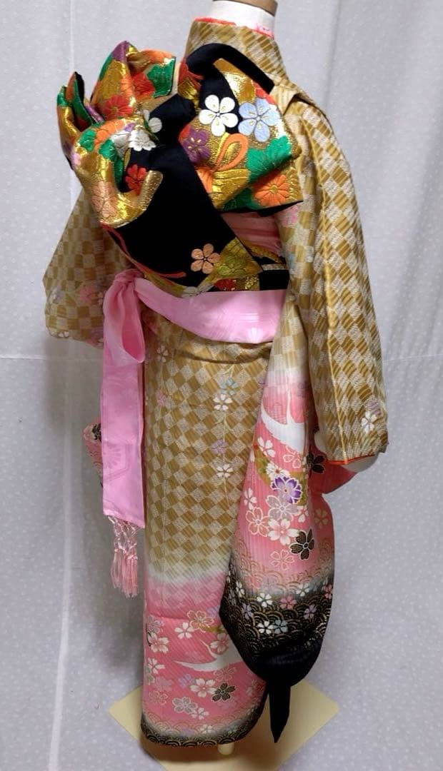 七五三7歳正絹着物 長襦袢