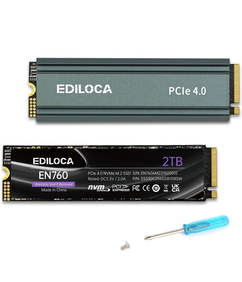 内蔵型SSD EDILOCA EN760 2TB M.2 SSD