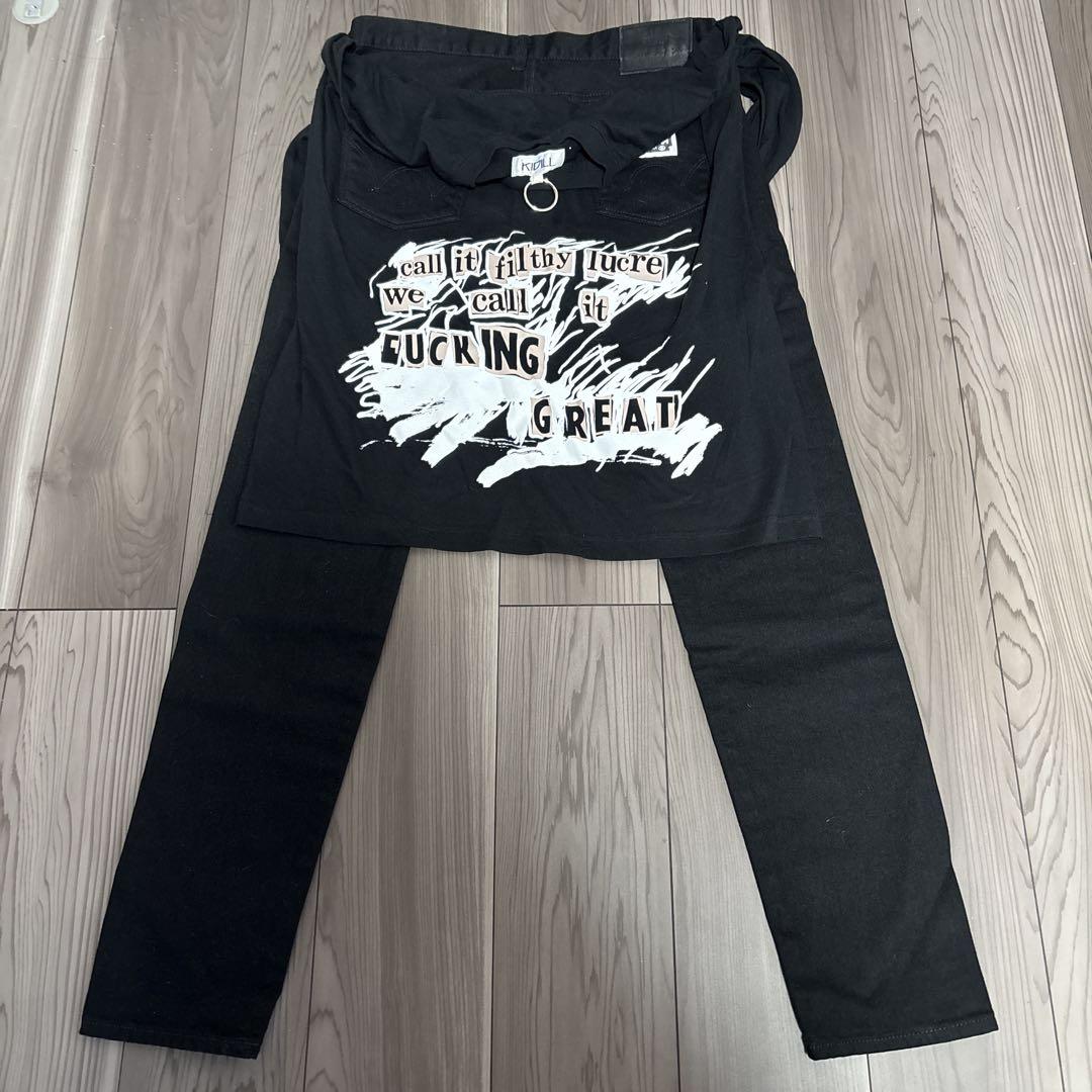 KIDILL EDWIN ブラックデニムパンツパンツ