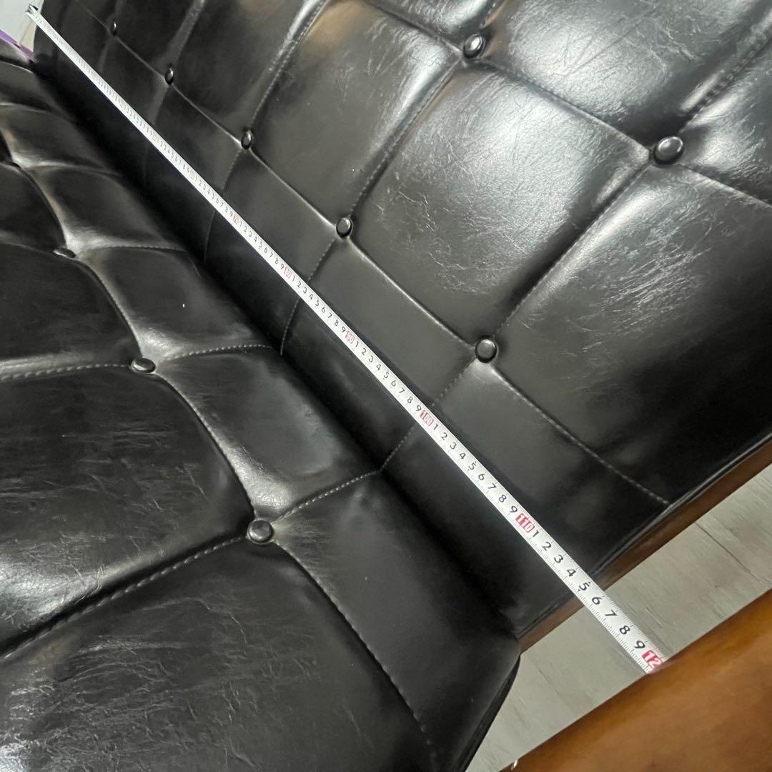 オールド　カリモク　Kチェア 2シーター ブラック