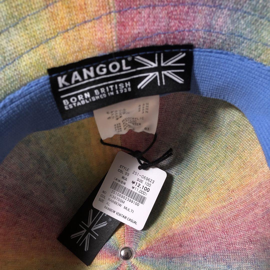 世界的に ⭐︎新品未使用⭐︎KANGOL バケットハット XL レインボーカラー 帽子