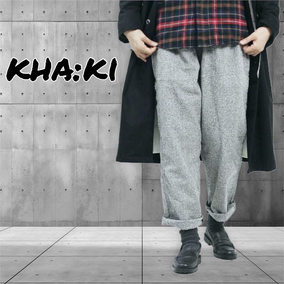 kha:ki(カーキ) HOME SPUN WORK PANTS グレー
