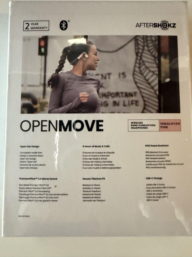 AfterShokz OpenMoveワイヤレス骨伝導イヤホン ヒマラヤンピンク Shokz OpenMove AFT-EP-000025 [ヒマラヤンピンク] 価格比較