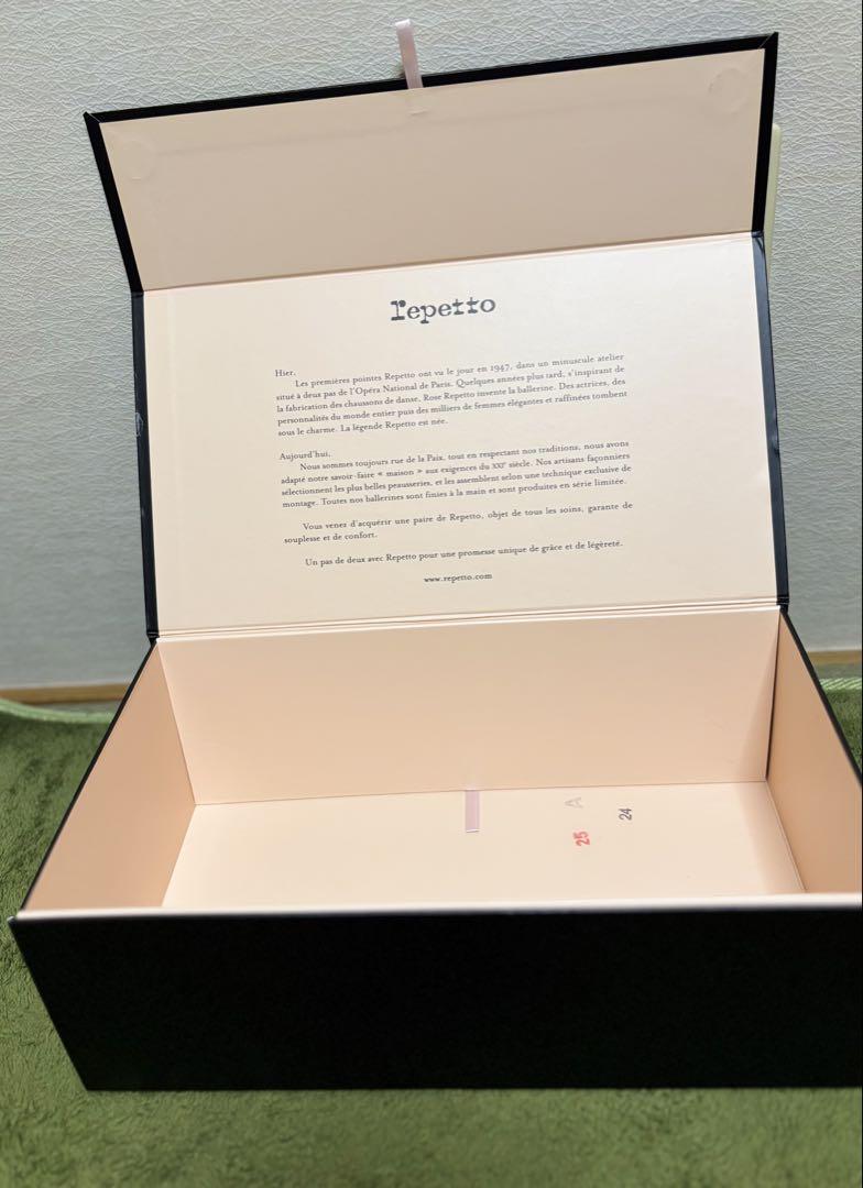 Repetto 新品　未使用　ピンクベージュ リボン付きパンプス