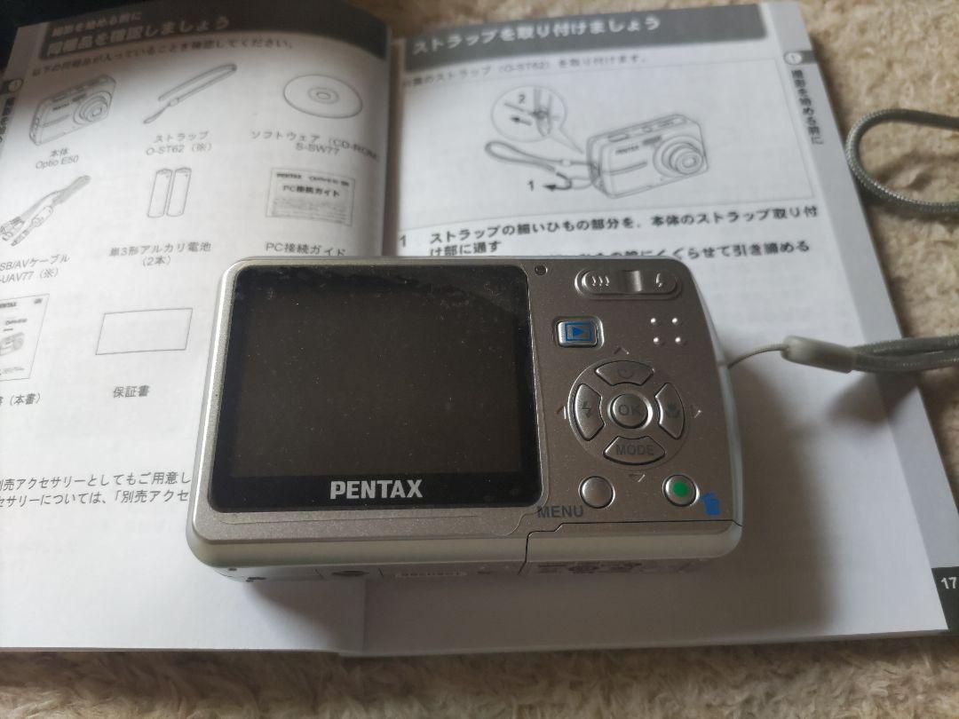 p*n様 乾電池式　美品　PENTAX Optio E50 デジタルカメラ