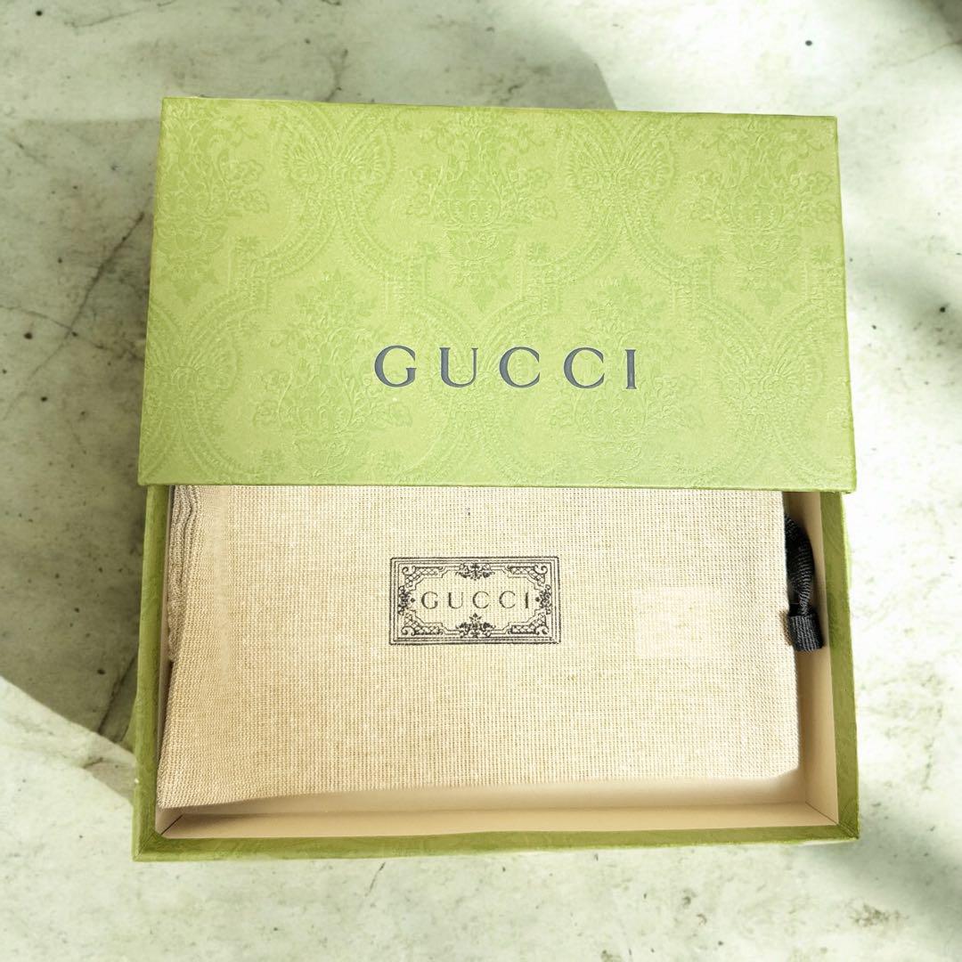 新品★ GUCCI グッチ ロゴ入りシュシュ 画像4