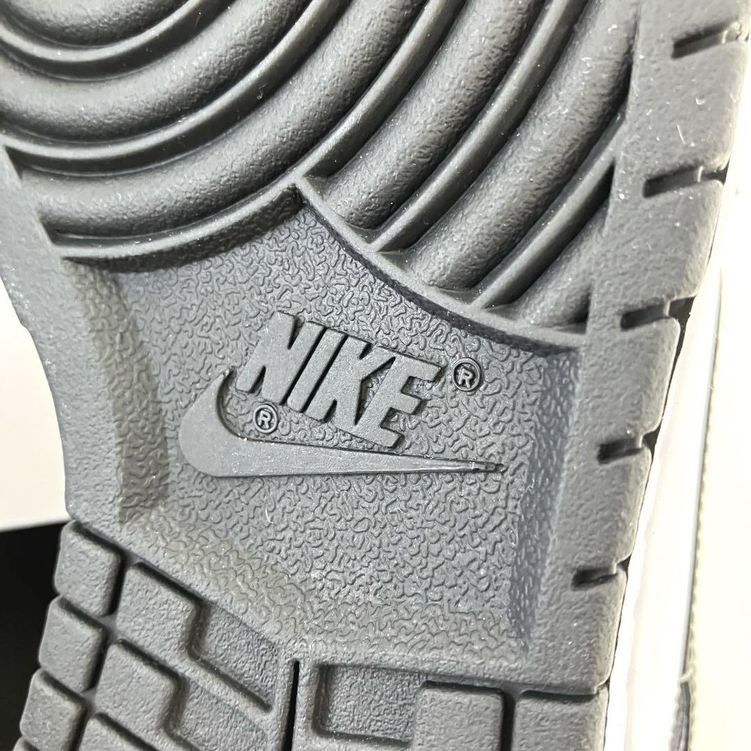 未使用☆Nike☆ナイキ☆Dunk Low SE☆JUST☆DOIT☆革☆黒×白
