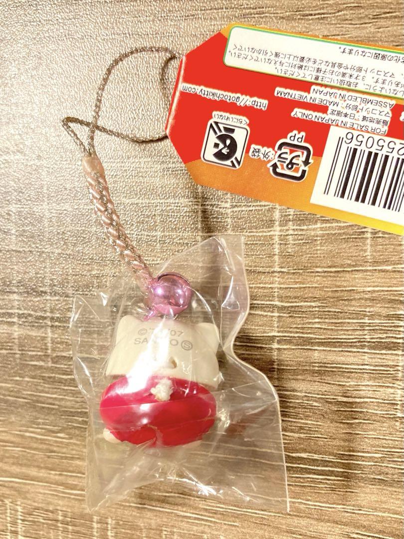 はろうきてぃ♡招きネット根付け ハローキティ 招きネット はろうきてぃ ミニ カスタネット