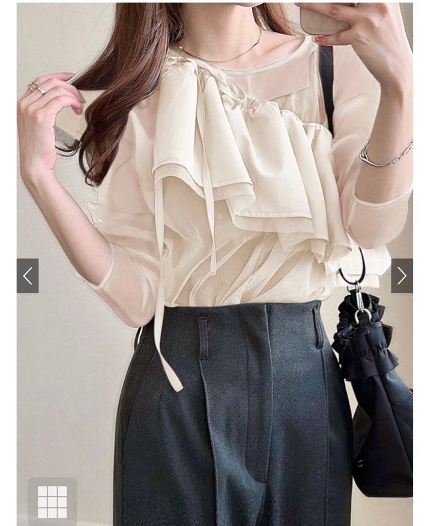 KILIG フリル　チュール　トップス フリルチュールトップス | axes femme -outlet- | axes femme