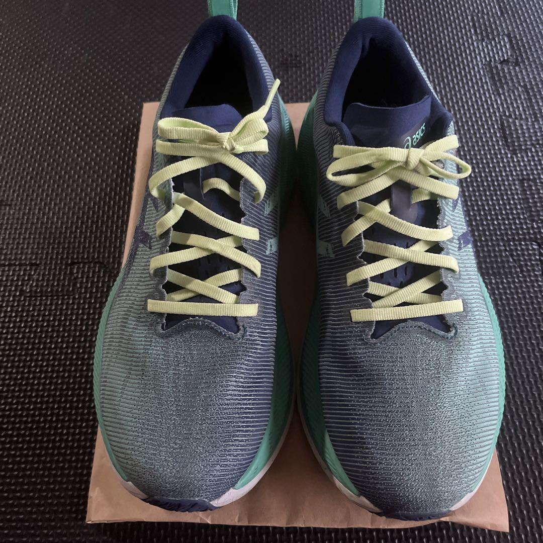 ASICS スーパーブラスト26.0br/ランニングシューズ グレー/グリーン