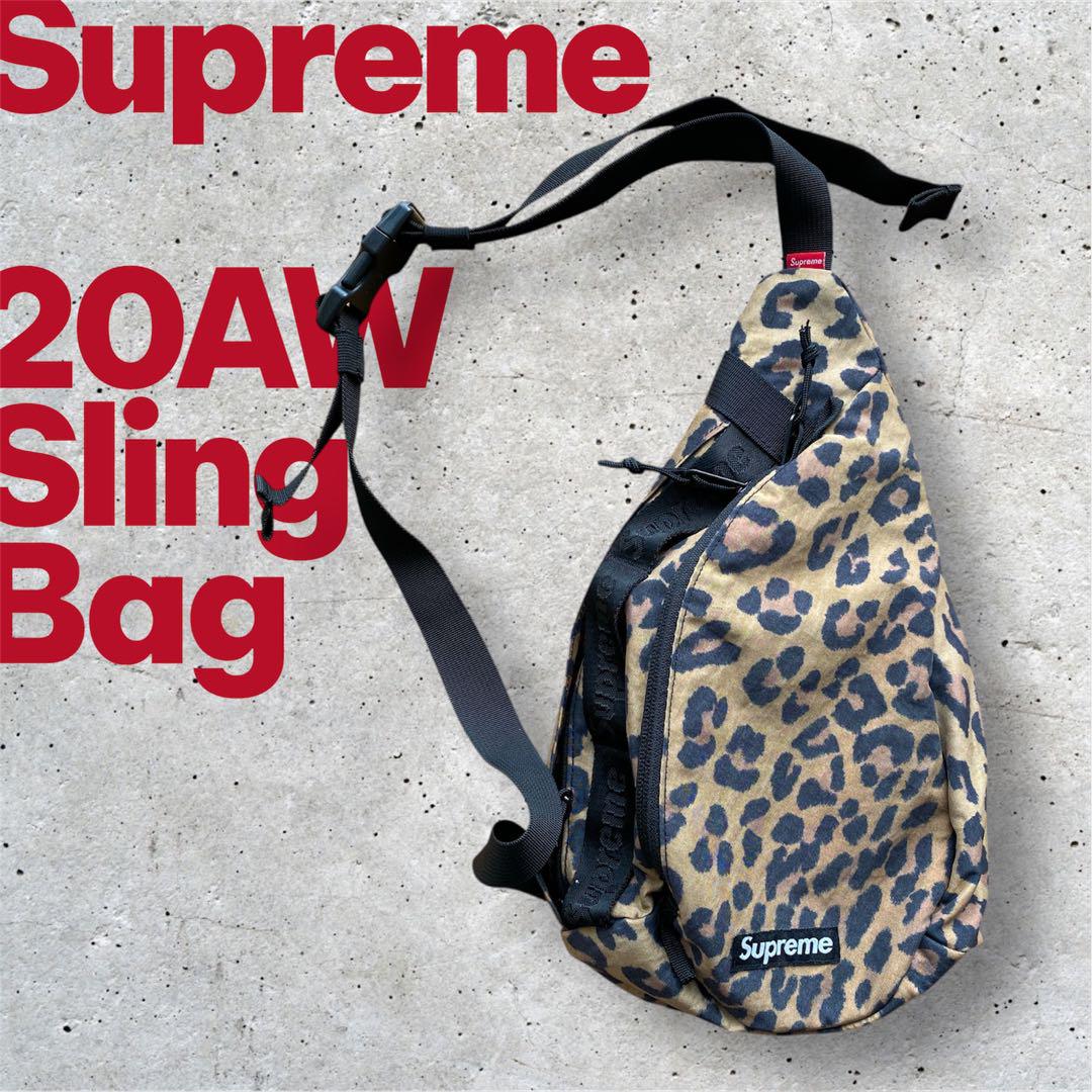 【美品】Supreme 20AW Sling Bag レオパード leopard