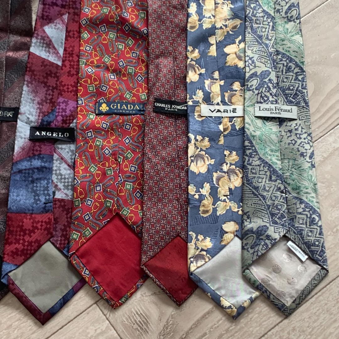 ネクタイ12本まとめセット！LANVIN　ペイズリー　昭和レトロ　Y2K