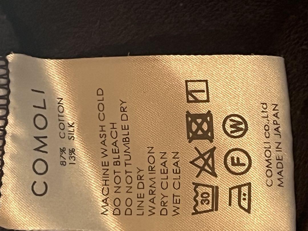 comoliのシルク混　薄手スウェットカットソー