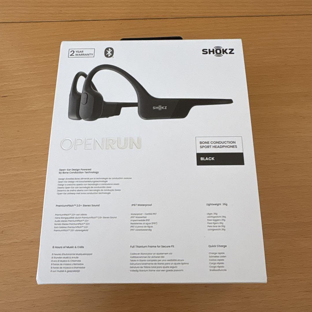 【North3104】SHOKZ OPENRUN 骨伝導イヤホン ブラック