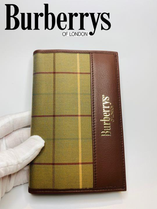 G114 BURBERRYS バーバリー システム手帳 手帳カバー チェック柄