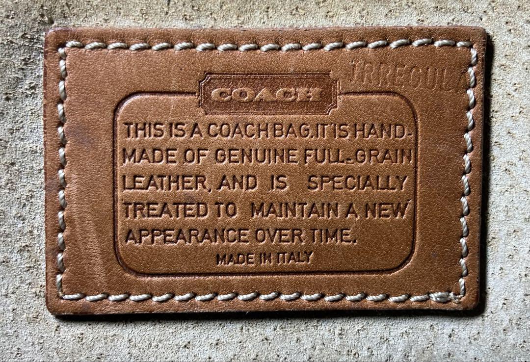 【美品・希少】COACH オールドコーチ　ショルダーバッグ　イタリア製