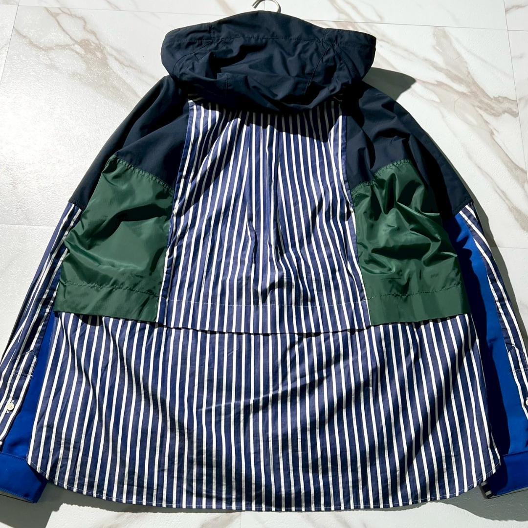 極美品✨sacai サカイ 21AW ドッキング ポプリン シャツ ジャケット