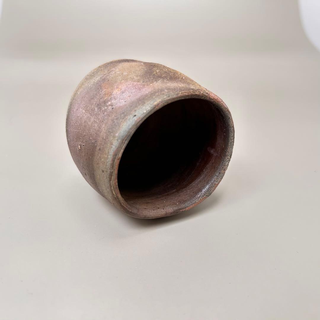 金重有邦 ぐい呑 備前焼(共箱あり)岡山県指定重要無形文化財保持者 金重有邦 ぐい呑 備前焼(共箱あり)岡山県指定重要無形文化財保持者