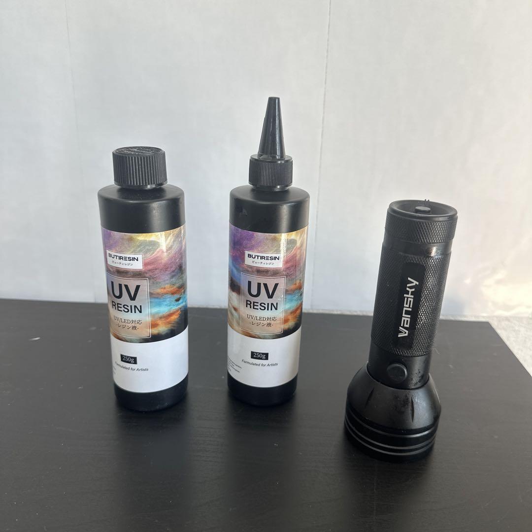 UVレジンセット　250ml2本　UVライト 3,441円