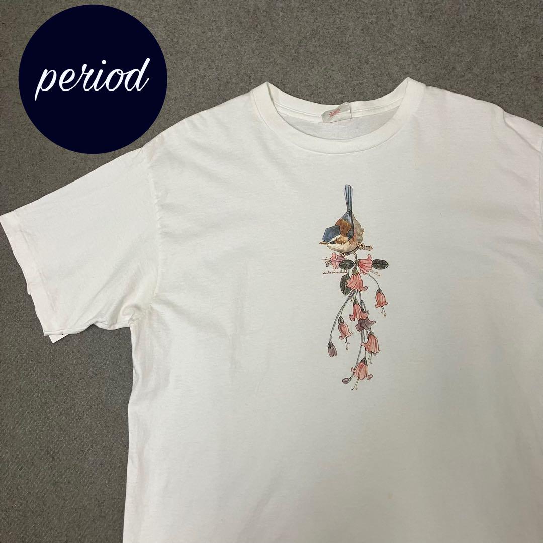 P1210 Catawba\'s best 90s 鳥 レトロ プリントTシャツ