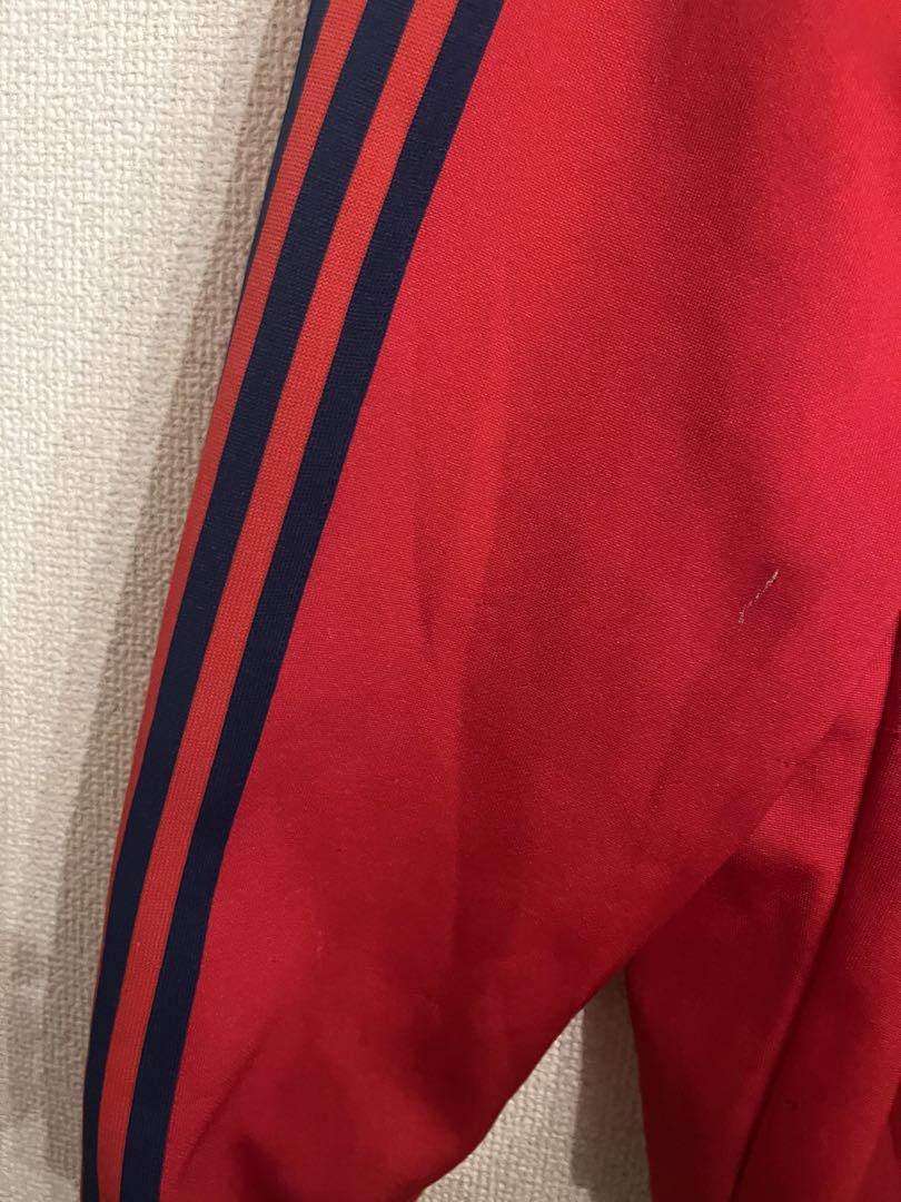 5号adidas アディダス80s ジャージ トラックジャケット赤 ADS-4F