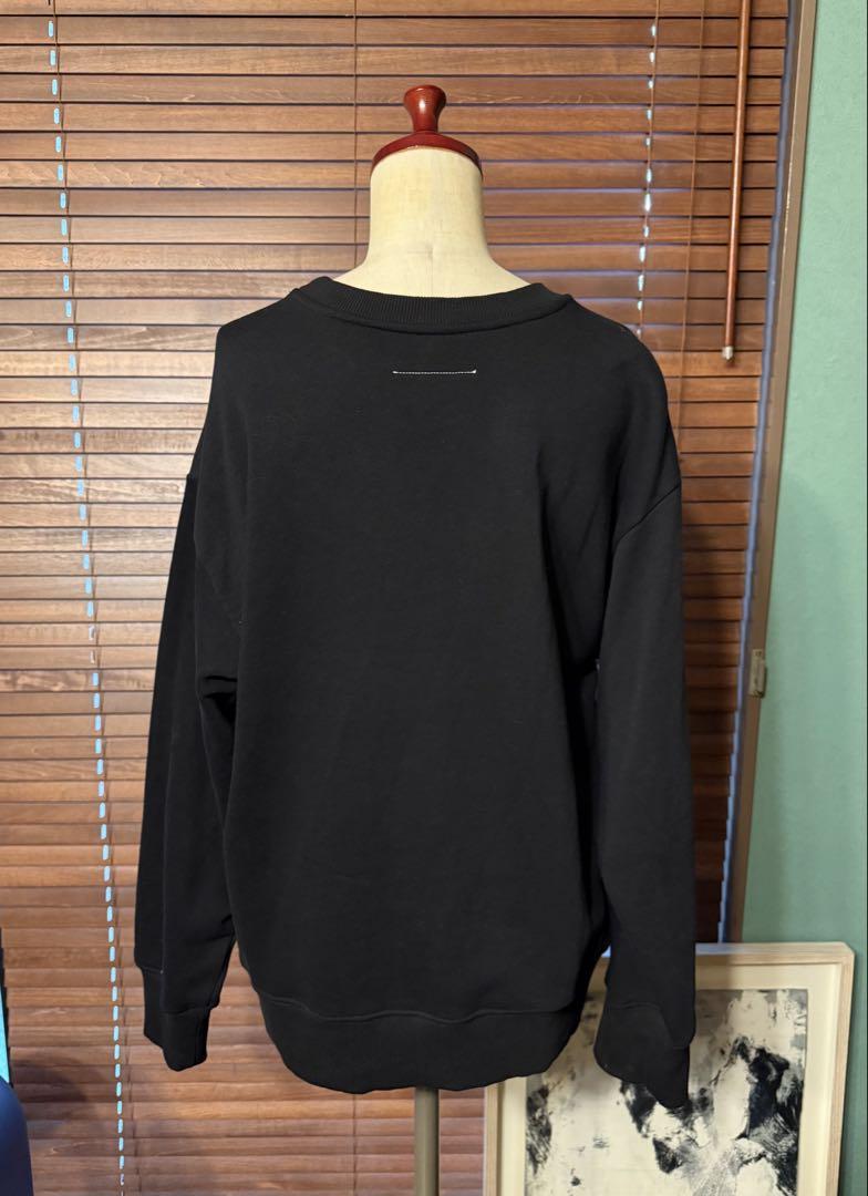 MM6 Maison Margiela ブランドロゴ長袖スウェットプルオーバー