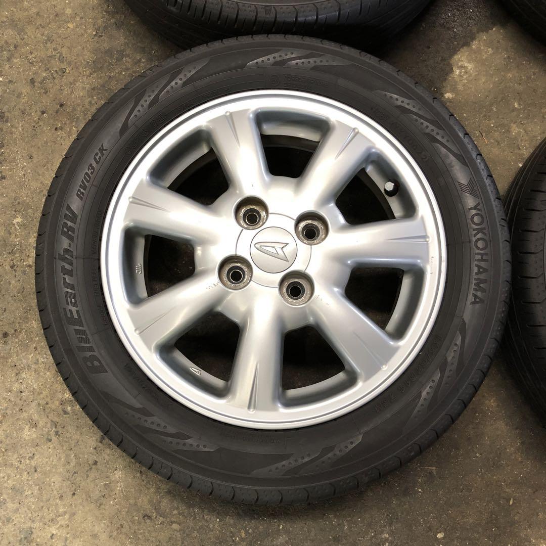 ダイハツ L150S 純正 アルミホイール・タイヤ×4本//155/65R14