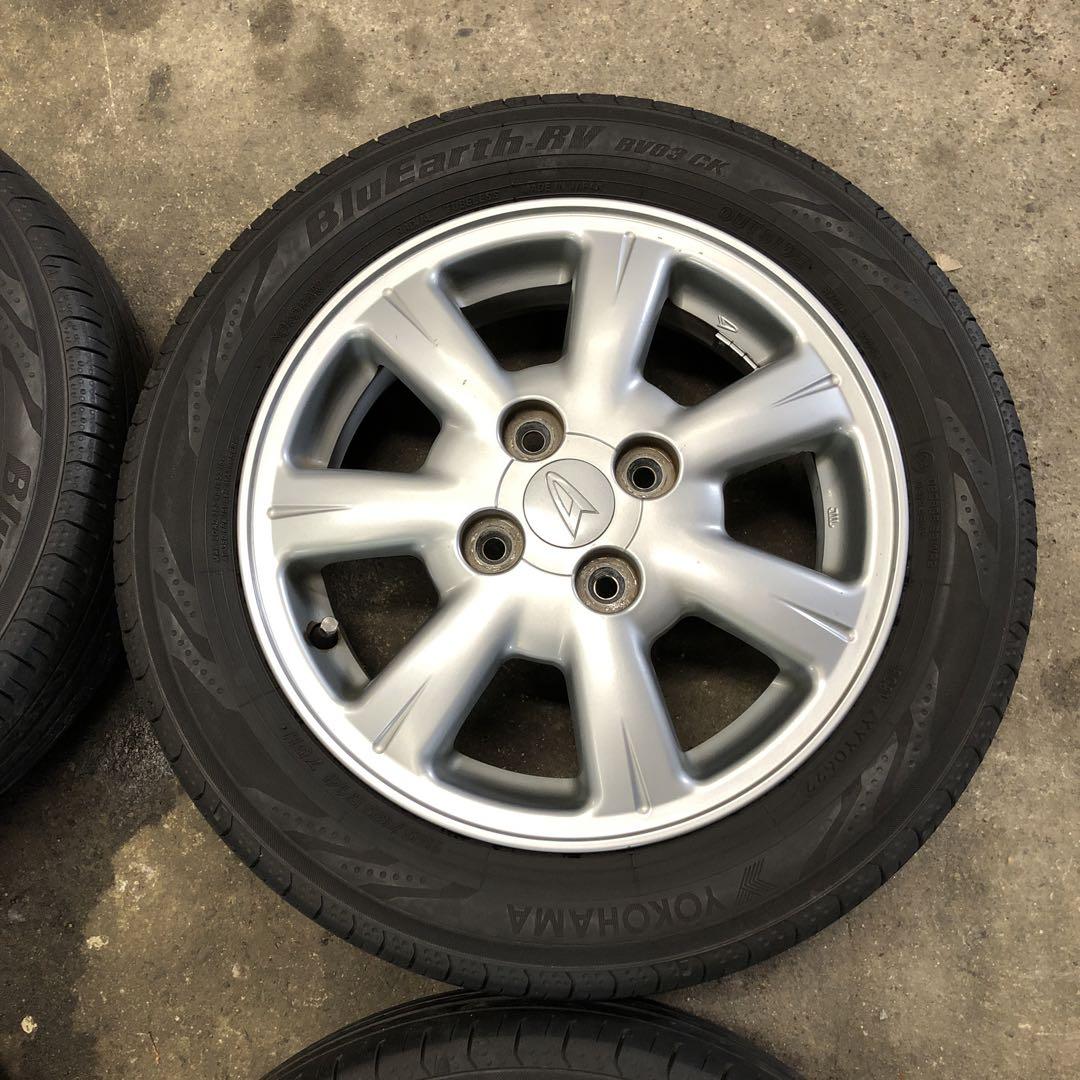 ダイハツ L150S 純正 アルミホイール・タイヤ×4本//155/65R14