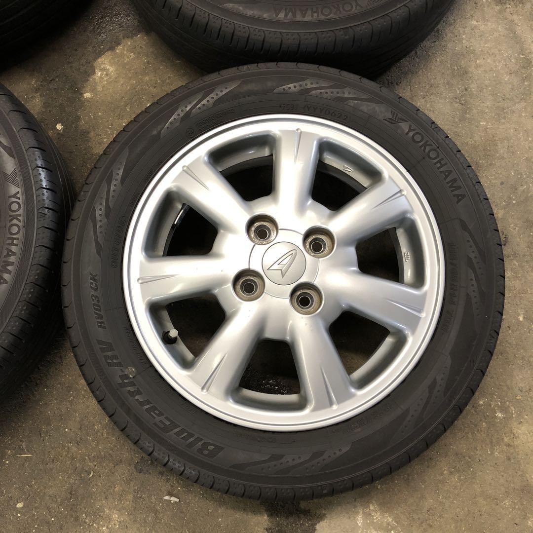 ダイハツ L150S 純正 アルミホイール・タイヤ×4本//155/65R14