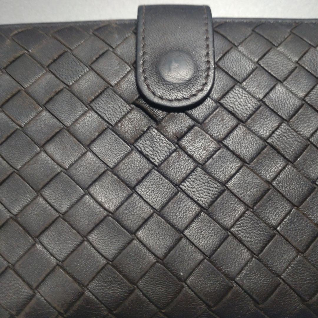 Bottega Veneta イントレチャート　ダークブラウン　長財布　箱付き