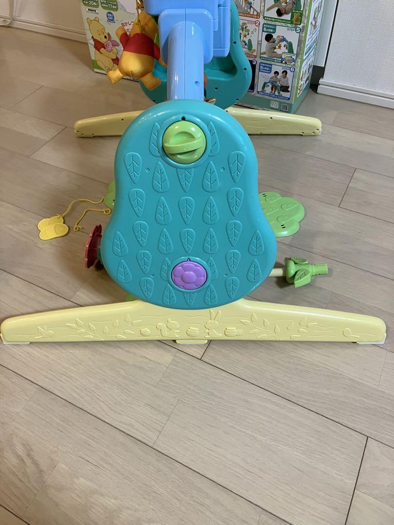 【美品】プーメリー くまのプーさん えらべる回転6wayジムにへんしんメリー