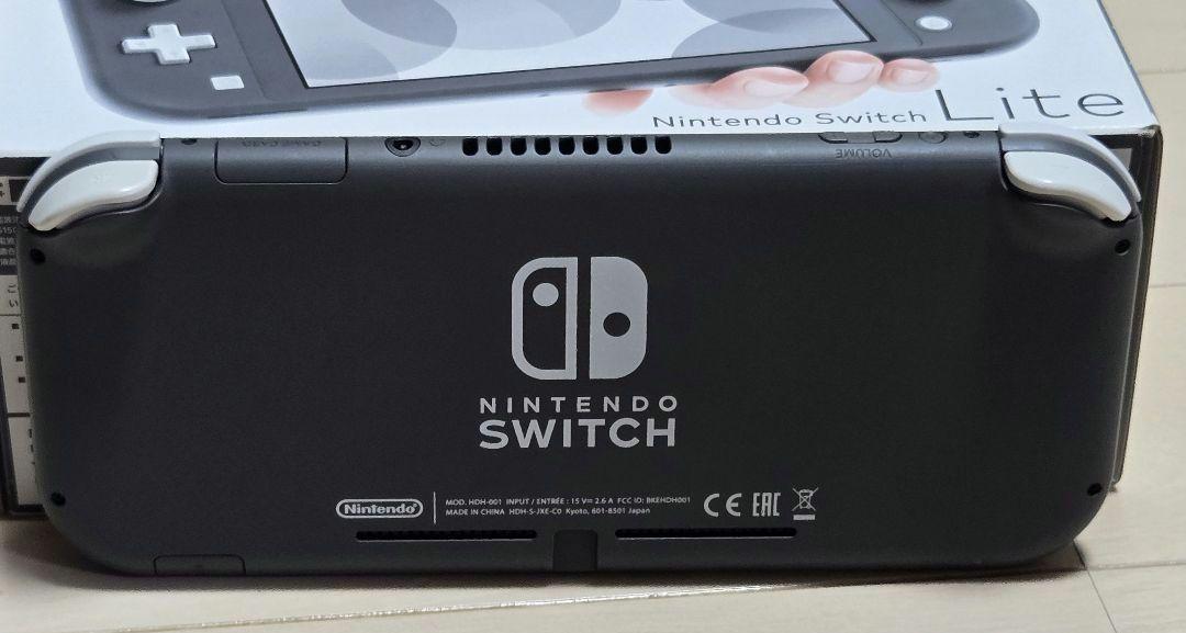Nintendo Switch Lite グレー 本体　訳あり