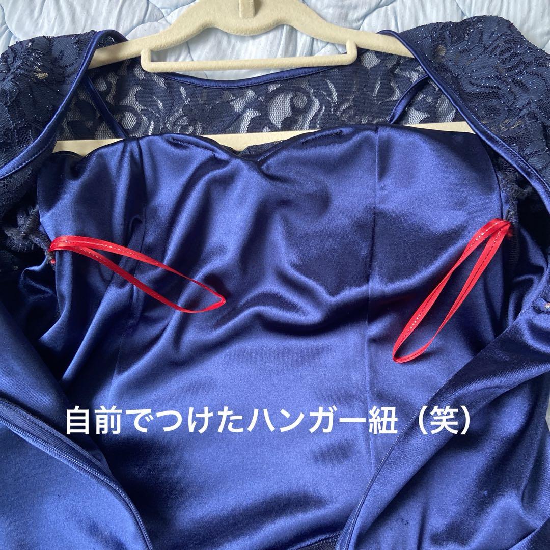 ペプラムがポイント　レースとストレッチサテンの社交ダンスドレス ペプラムがポイント レースとストレッチサテンの社交ダンスドレス