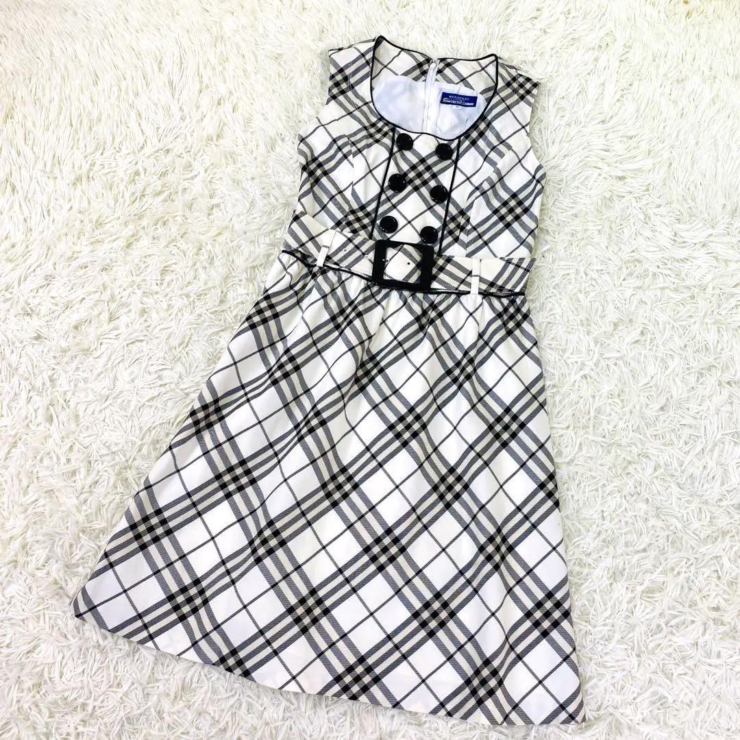 美品✨バーバリーブルーレーベル  ノバチェック ワンピース　Aライン