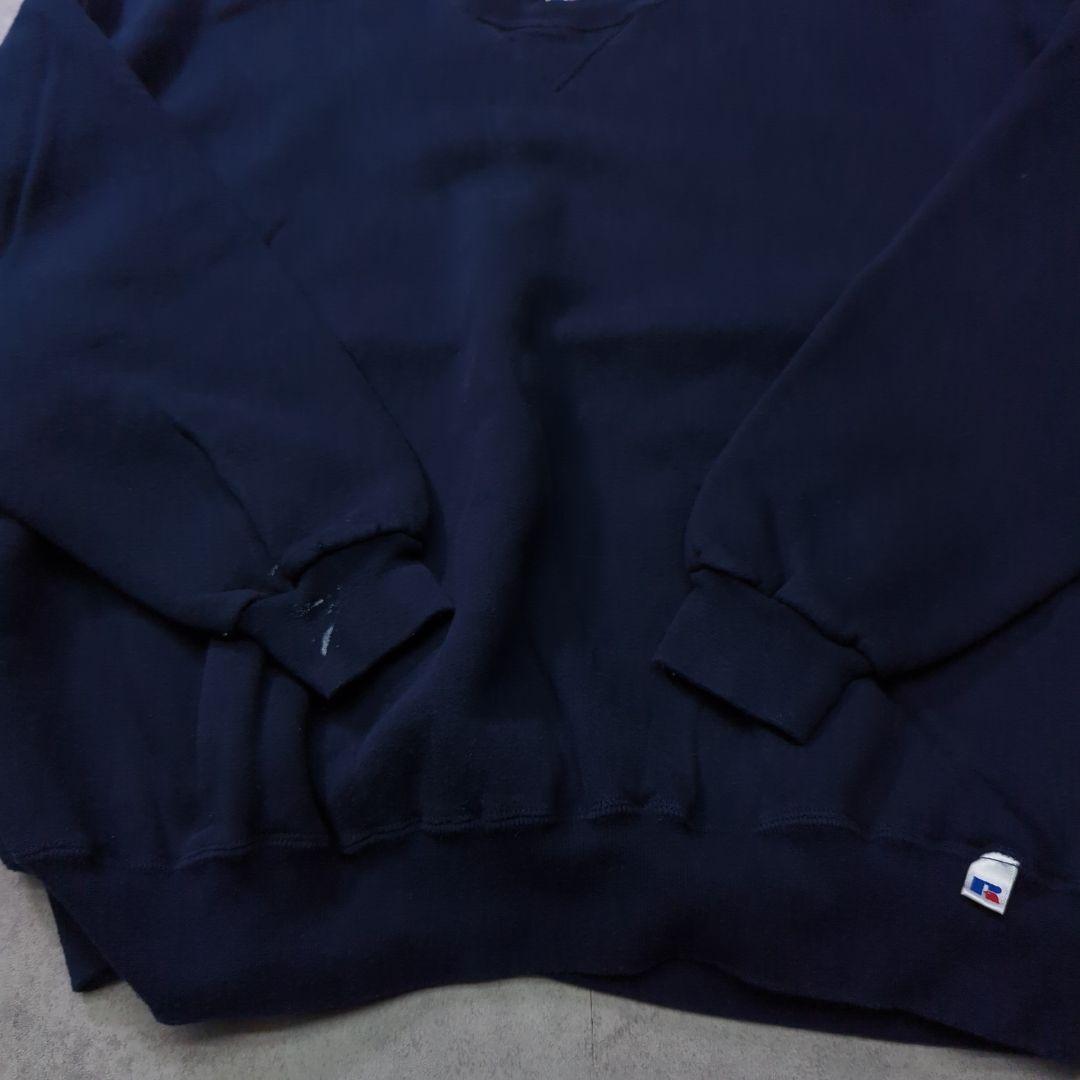 90s RUSSELL ATHLETIC XXL ネイビー 無地 スウェット