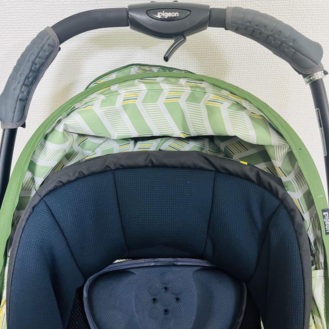 美品✨ ピジョン ランフィ rb0 アトモスグリーン ベビーカー