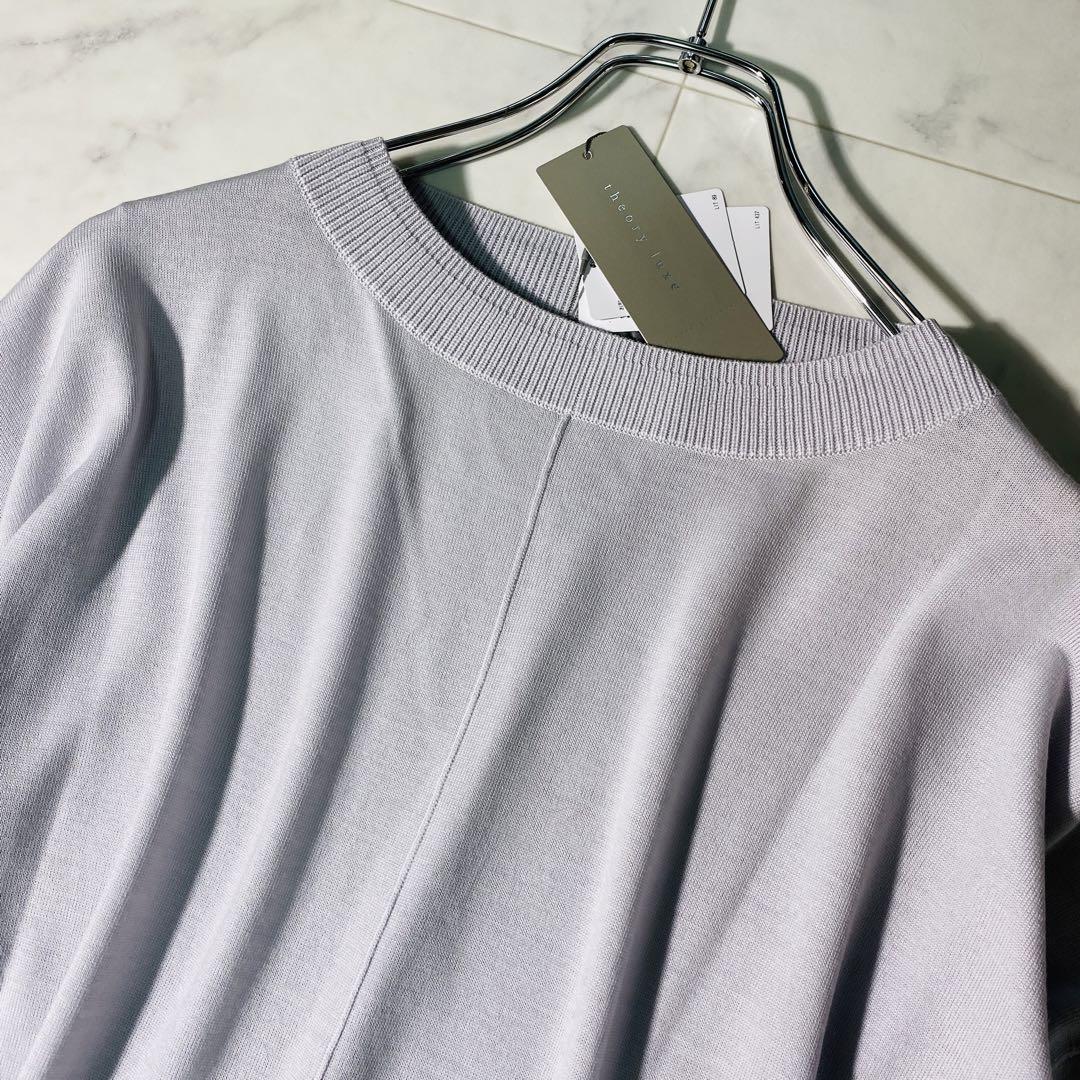 完売 2023AW theory luxe  プルオーバー ウォッシャブルニット