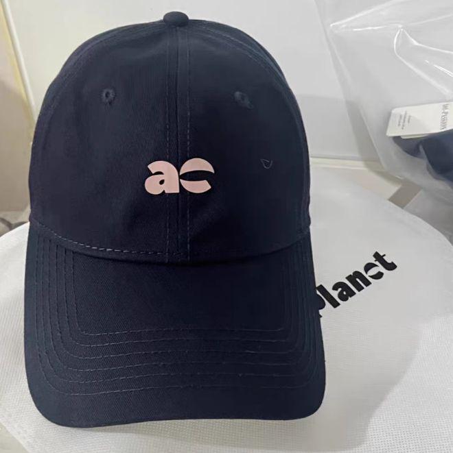 ac ロゴ キャップ 黒