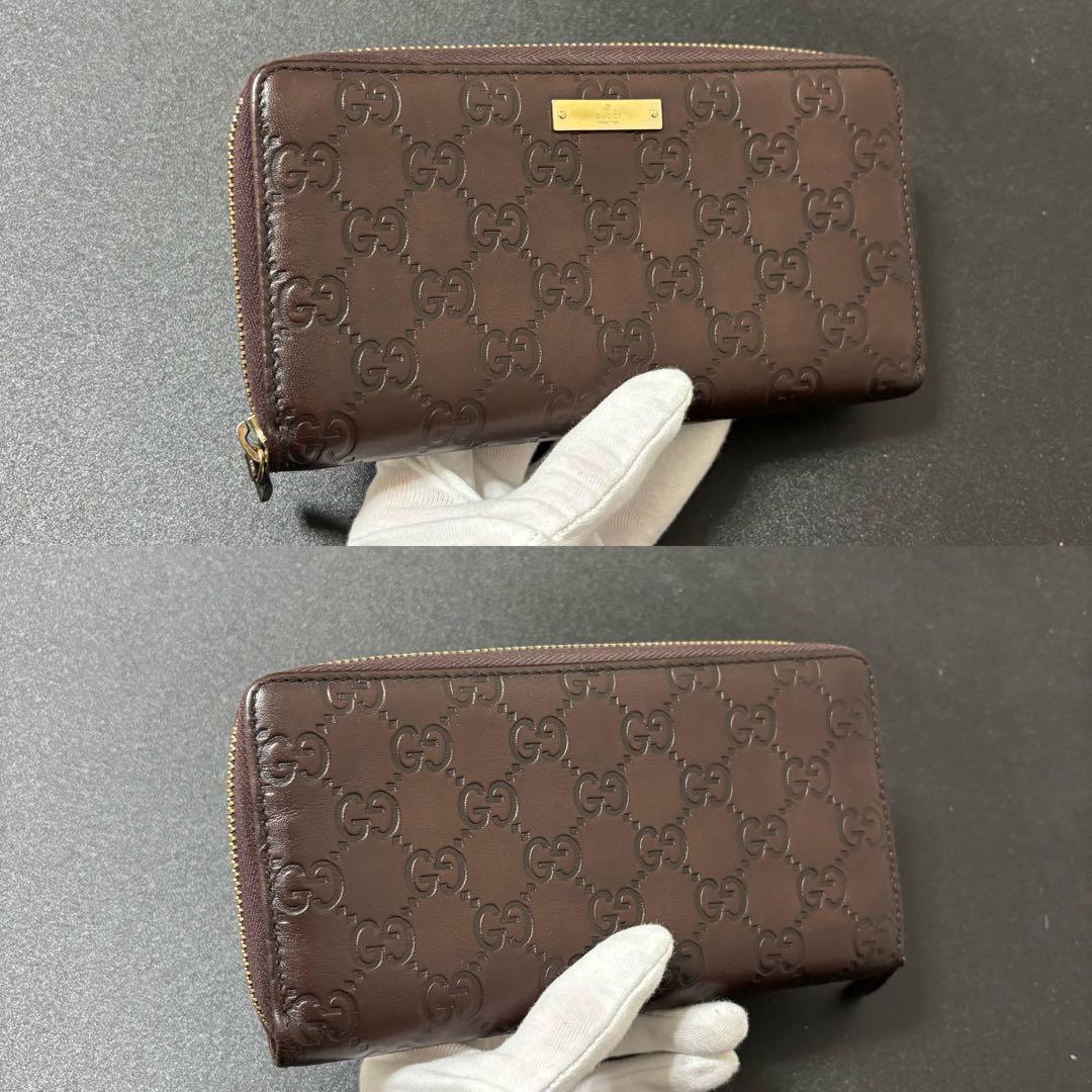 楽天市場】gucciシマ 長財布 ダークブラウンの通販