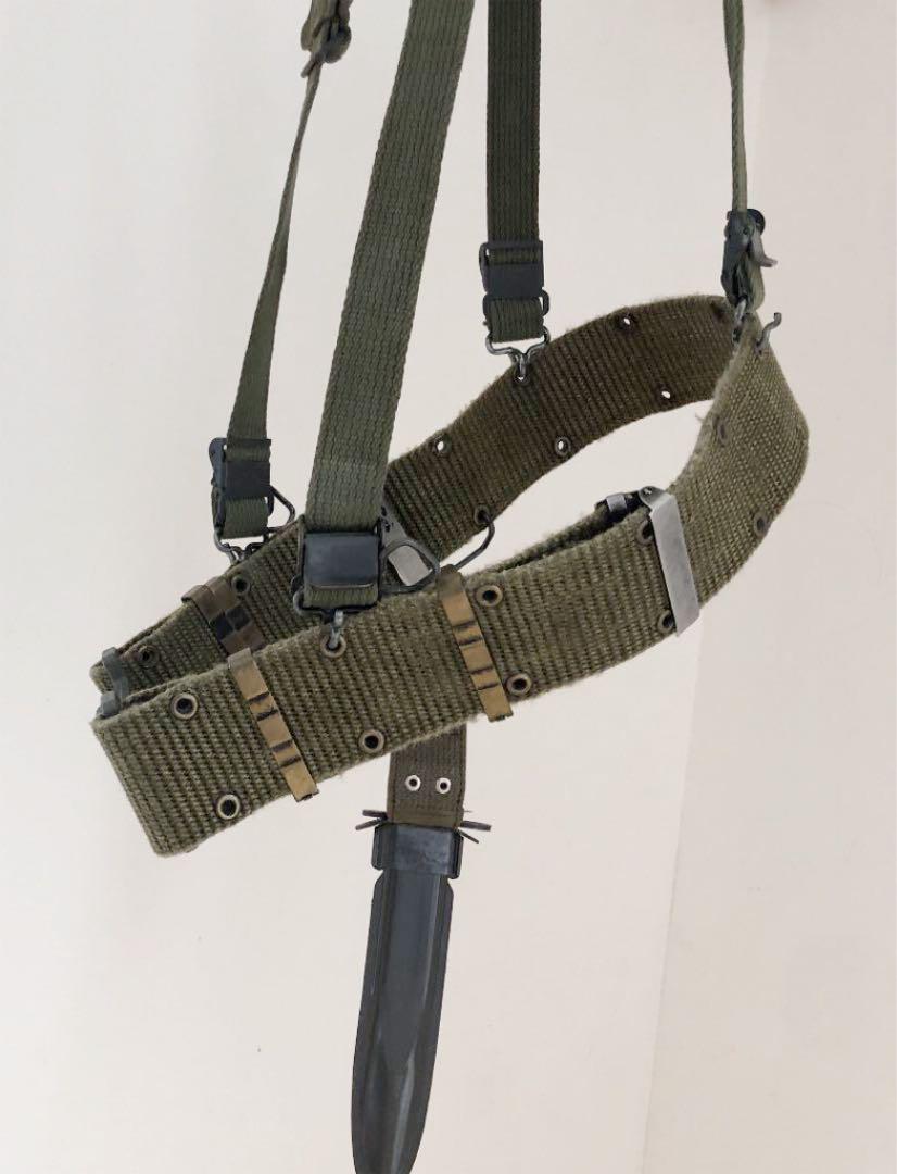 おもちゃ・ M8A1スキャバード ベルト 米軍 25seL-m14031980055 銃剣 M1956H型サスペンダー ≰いかがでし