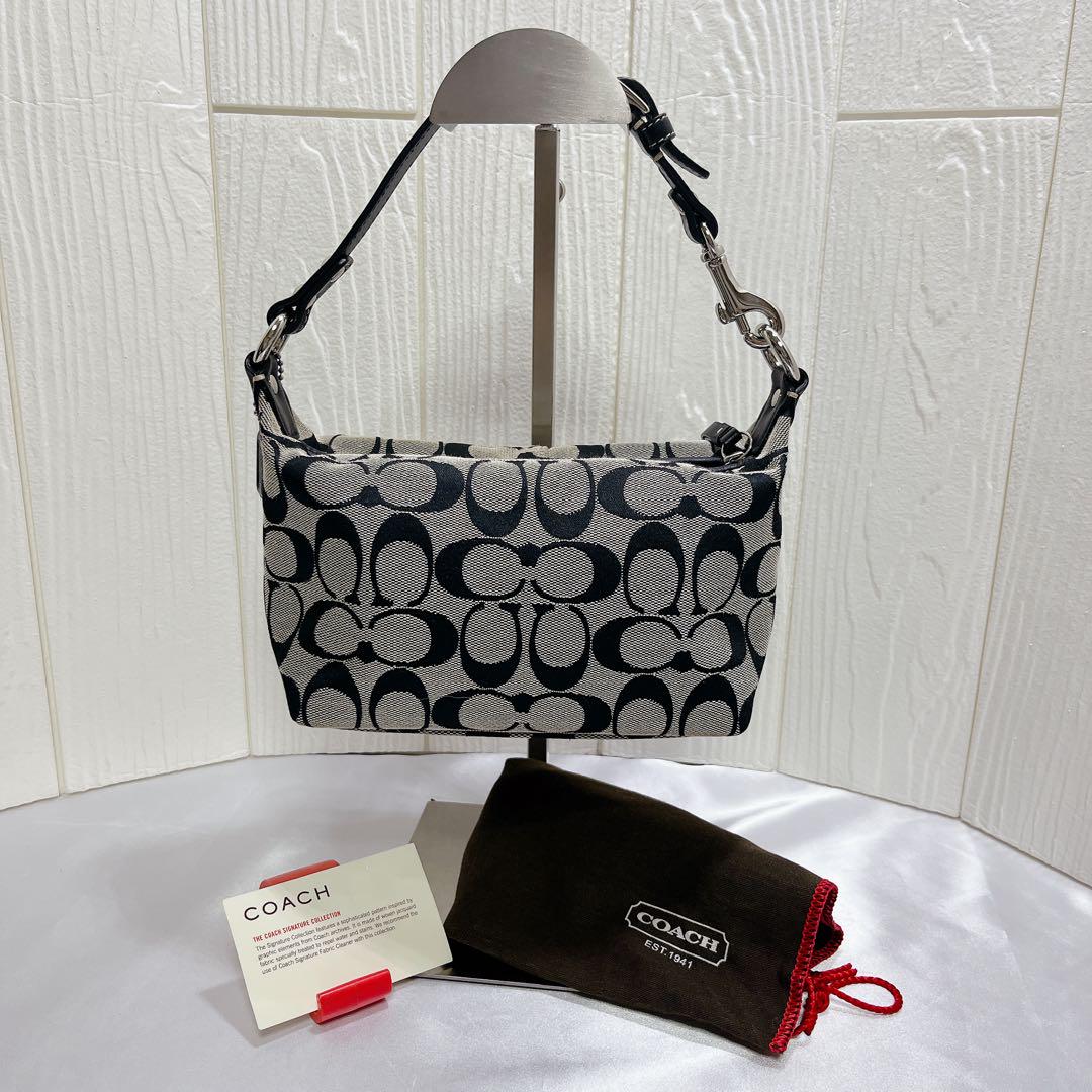 ★美品★ COACH コーチ シグネチャー アクセサリーポーチ