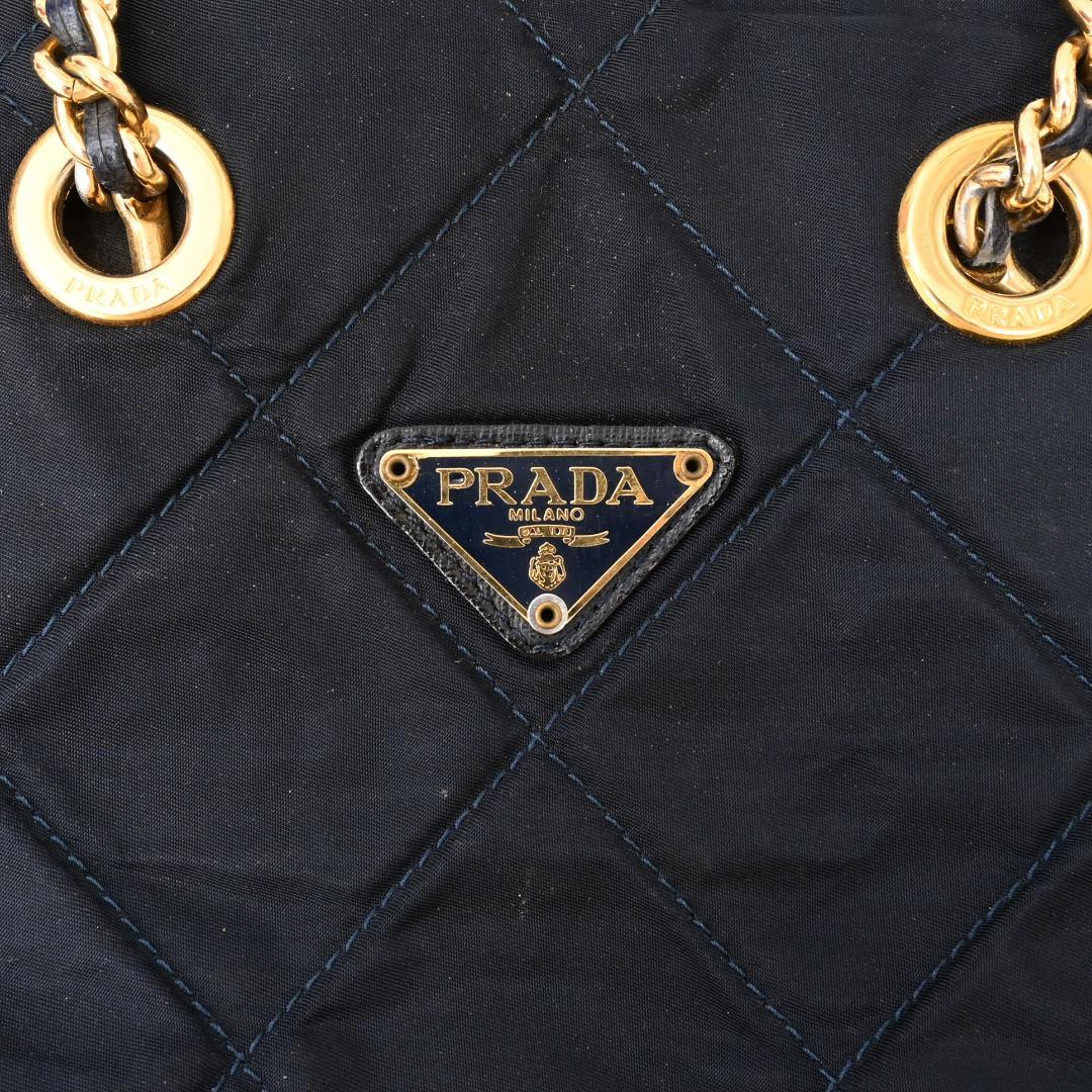 47731★ヴィンテージ プラダ チェーンショルダーバッグ 三角ロゴ 47731★ヴィンテージ プラダ チェーンショルダーバッグ 三角ロゴ